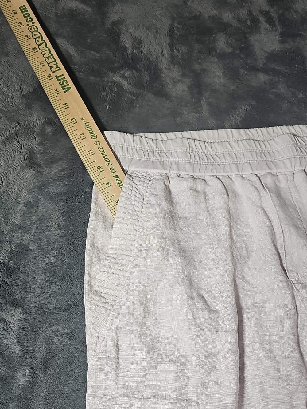 Standard James Perse 100% Linen Drawstring Pants Natural Size 1 Small - Picture 8 of 9
